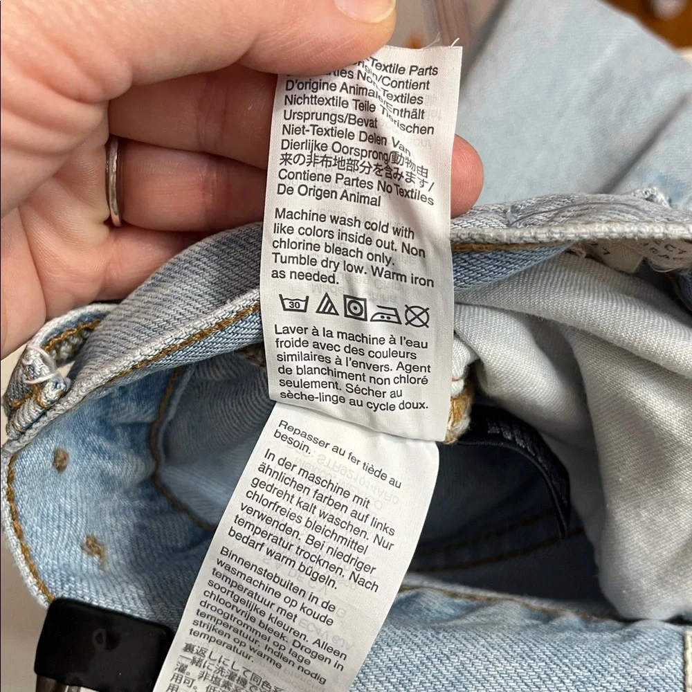 Madewell The Perfect Vintage Jean in Light Wash 100% Cotton Size 27 Like New